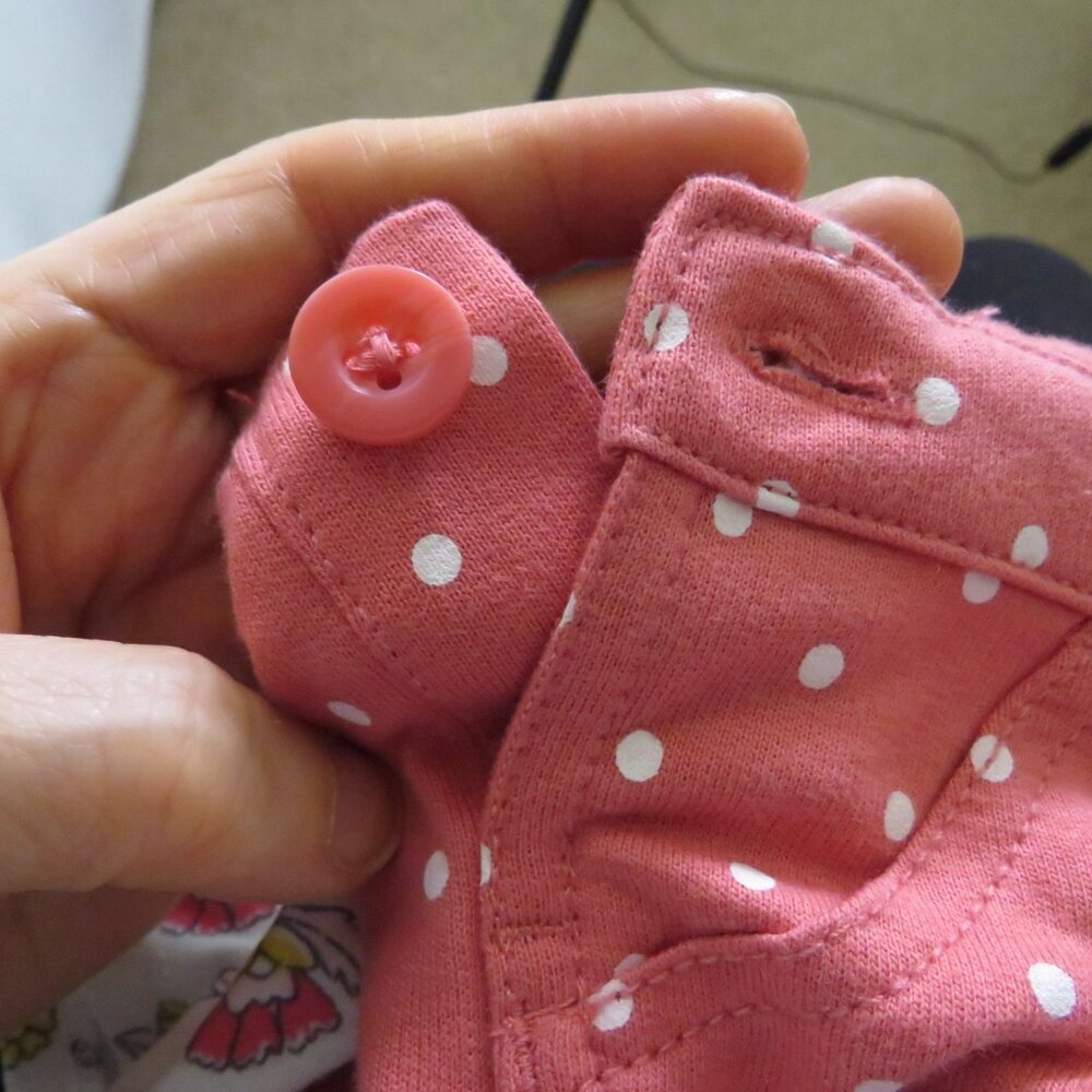 Baby Bunny Rabbit knit top & overalls w front pocket 2pc Carters Easter - Picture 8 of 12